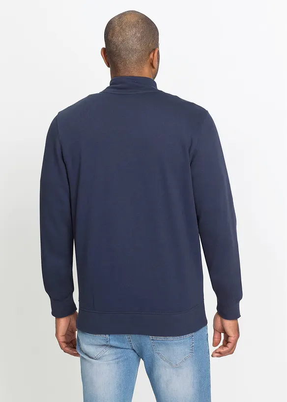 Sweat zipp&eacute; &agrave; col montant, bonprix