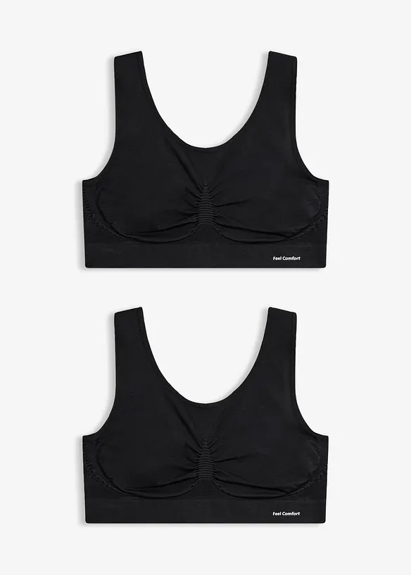 Feel Comfort Seamless Bustier (2er Pack), bonprix
