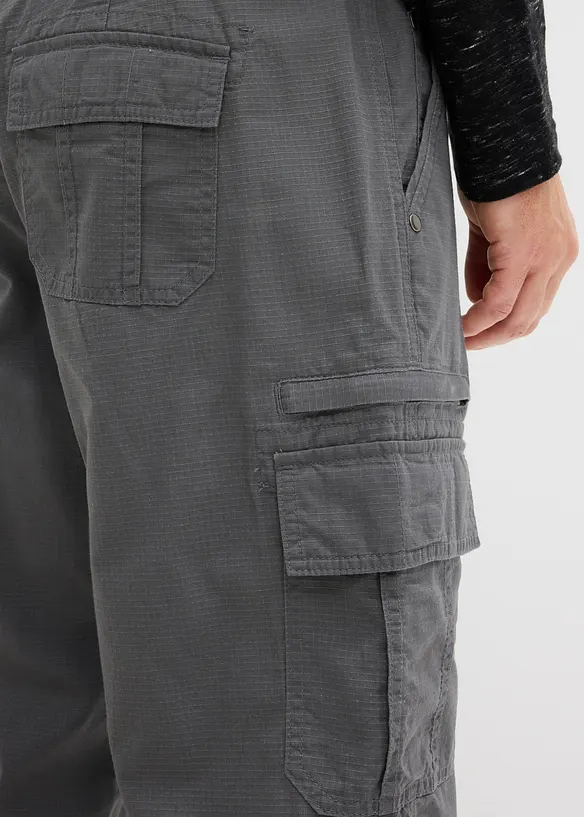 Bermuda long poches cargo regular 100% coton, bonprix