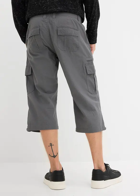 Bermuda long poches cargo regular 100% coton, bonprix