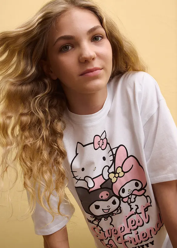 T-shirt oversize Hello Kitty 100% coton, Hello Kitty