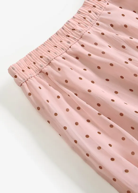 Jupe en mousseline effet froiss&eacute;, bonprix