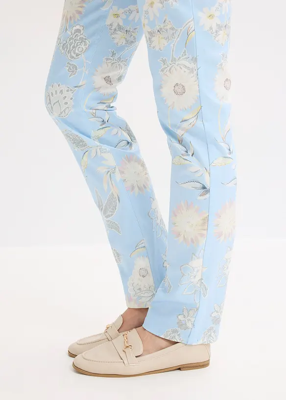 Pantalon extensible imprim&eacute;, bonprix