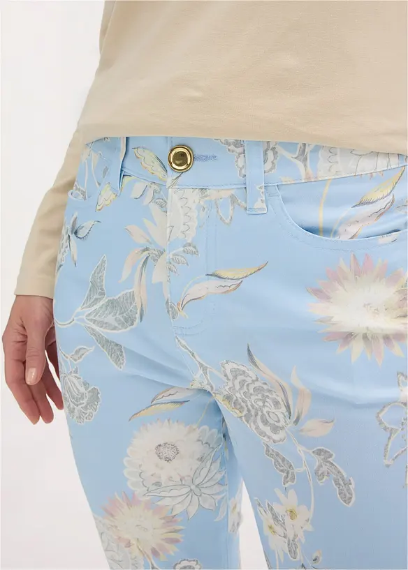 Pantalon extensible imprim&eacute;, bonprix