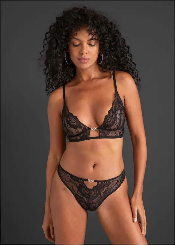 Bralette und String ouvert (2-tlg.Set), bonprix