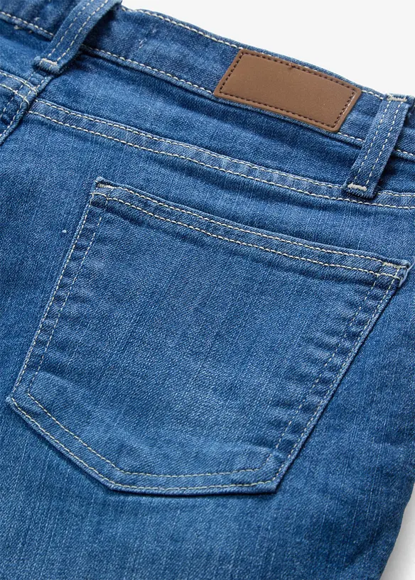 Bermuda en jean, taille mi-haute, bonprix