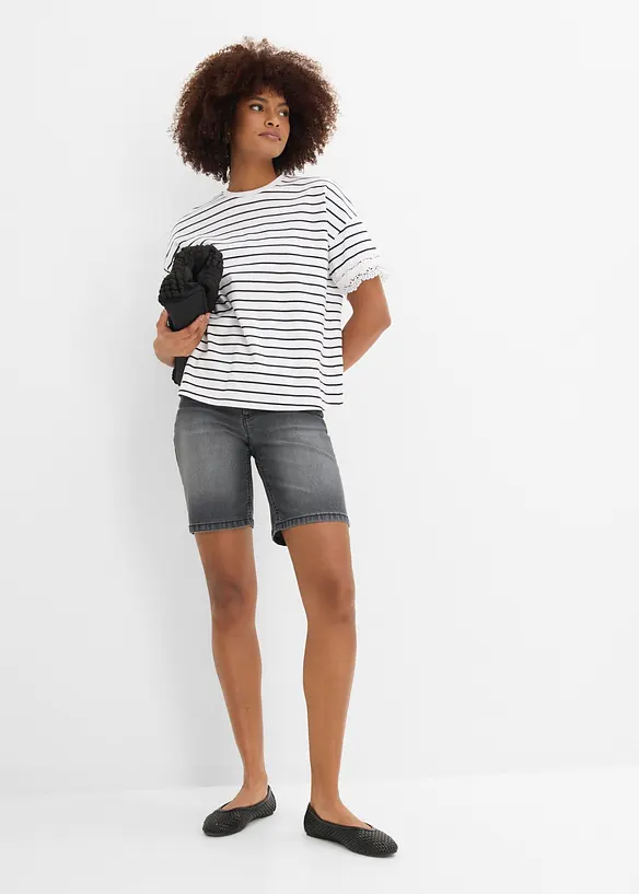 Jeans-Bermuda Mid Waist, bonprix