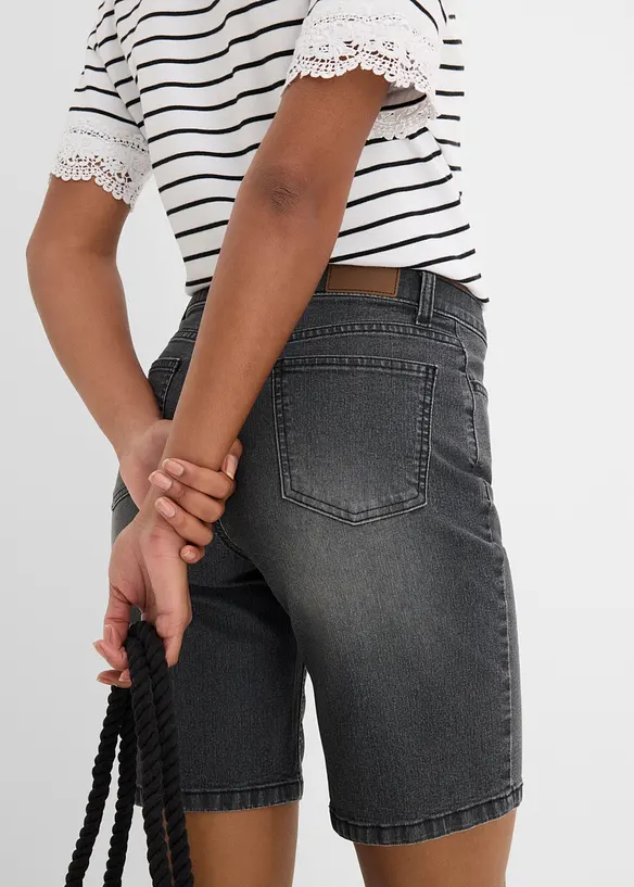 Jeans-Bermuda Mid Waist, bonprix