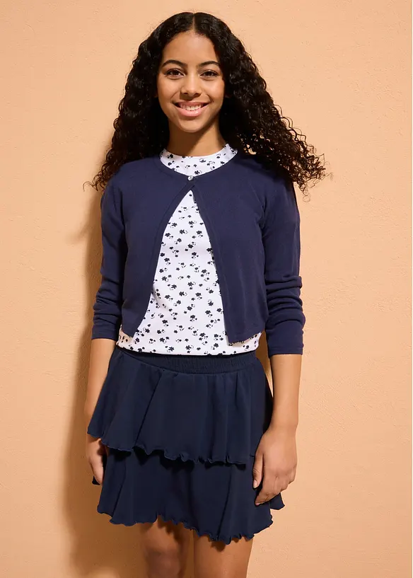 Jupe-short en jersey de coton, bonprix
