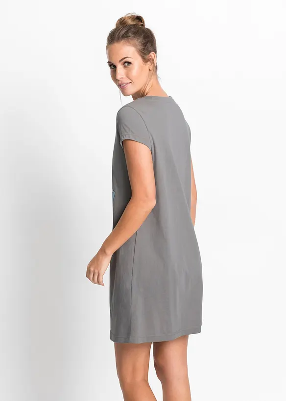 Chemise de nuit courte 100% coton, bonprix