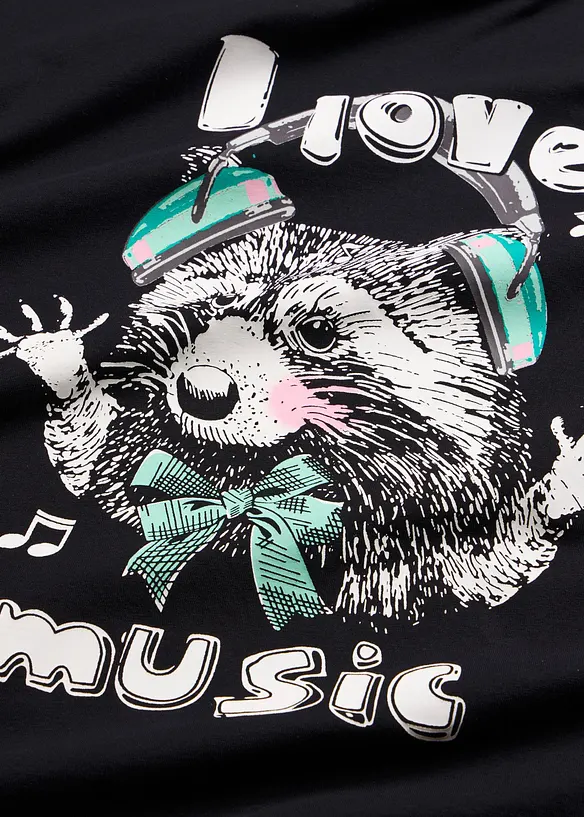 Chemise de nuit courte 100% coton, bonprix