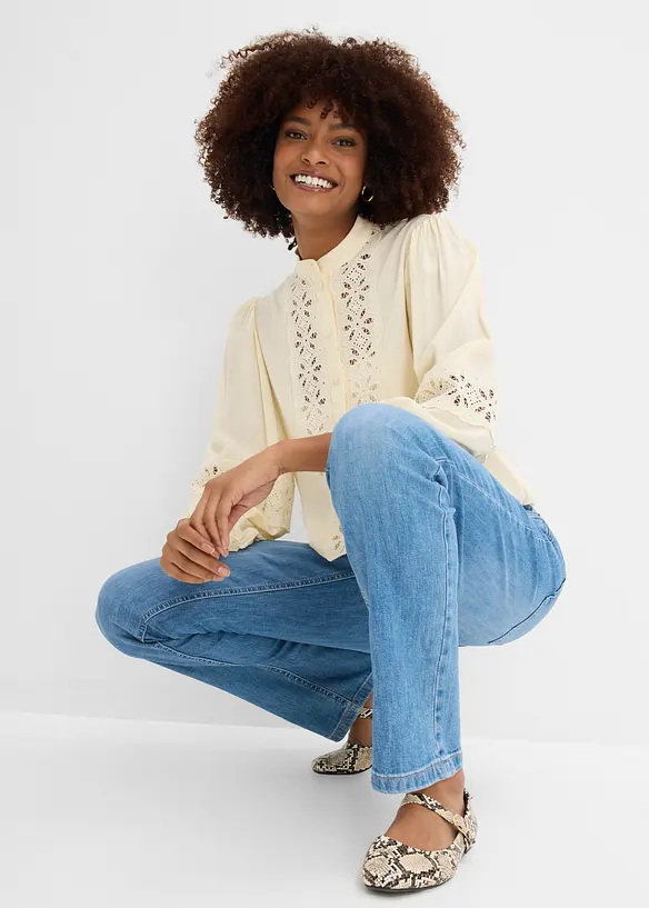 Straight-Jeans Mid Waist, Bequembund, bonprix