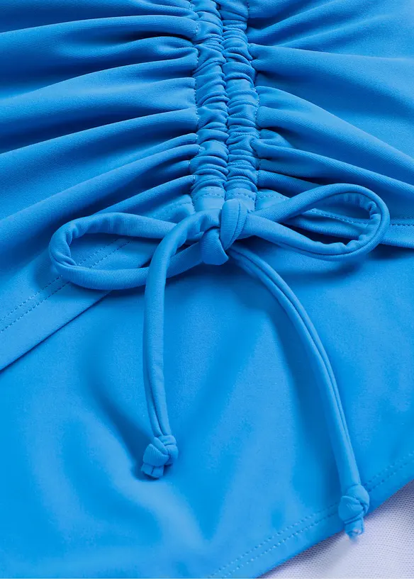 Maillot 1 pi&egrave;ce sculptant &agrave; fronces, maintien l&eacute;ger, bonprix