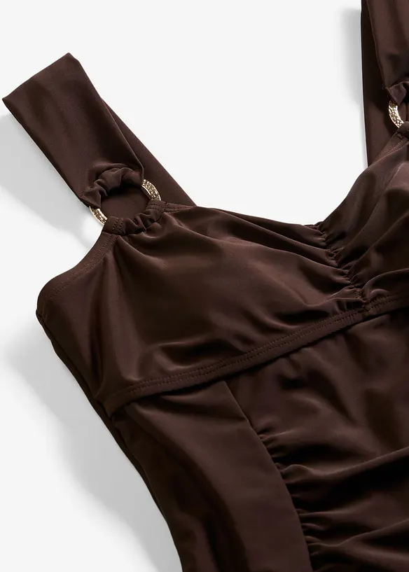 Light Shape-Badeanzug mit goldenen Details, bonprix