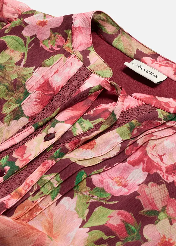 Robe-tunique &agrave; dentelle, bonprix