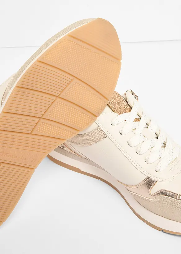 Sneakers Tamaris avec d&eacute;tails python, Tamaris