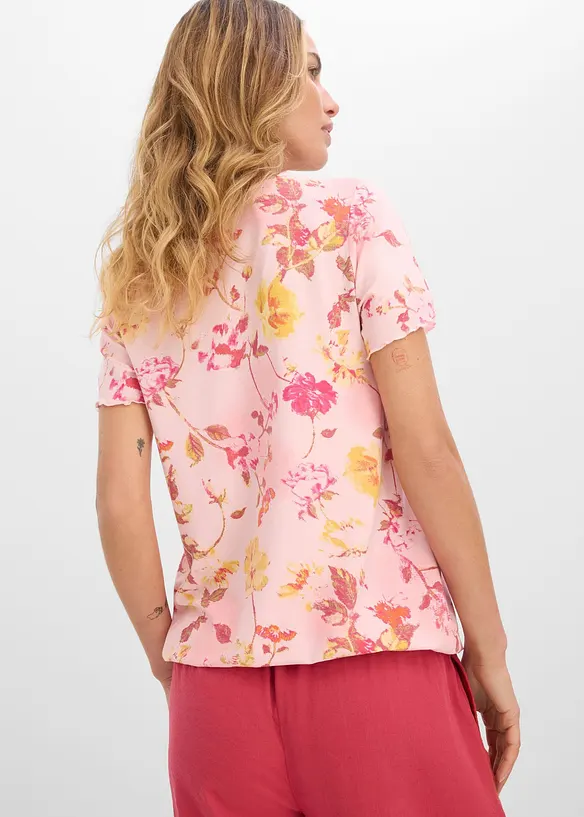 T-shirt &agrave; imprim&eacute; floral, bonprix
