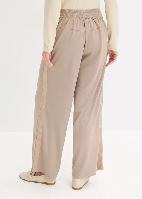 Pantalon en jersey &agrave; patte d&eacute;corative, bonprix