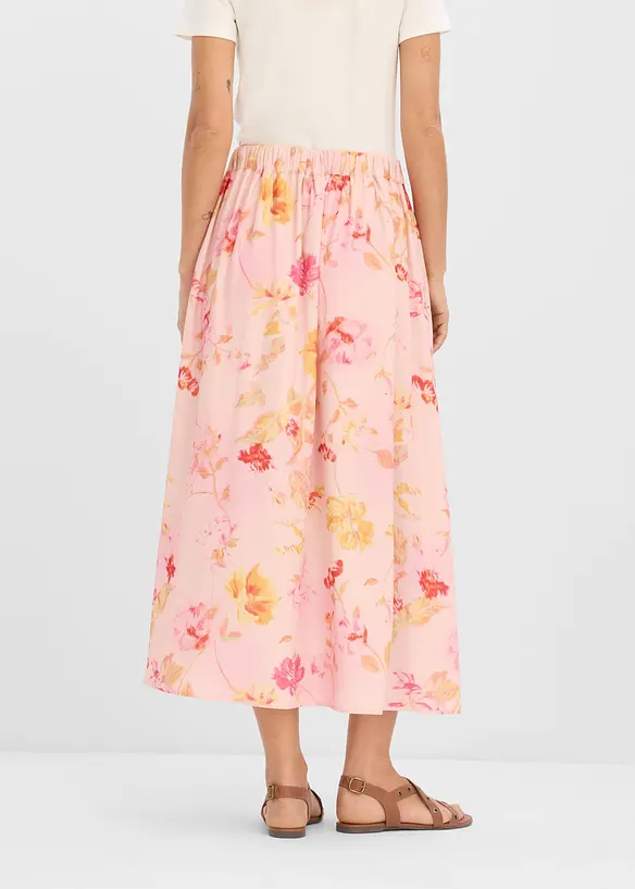 Jupe longue en cr&ecirc;pe l&eacute;ger, bonprix