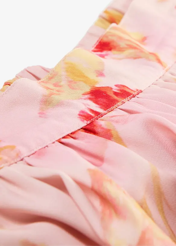 Jupe longue en cr&ecirc;pe l&eacute;ger, bonprix