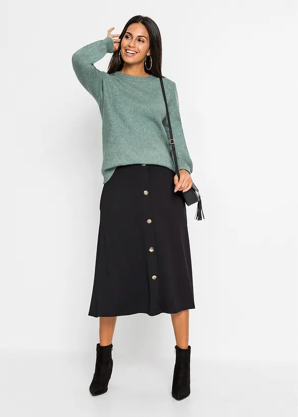 Pull &agrave; manches ballon, bonprix