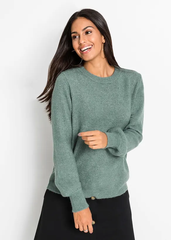 Pull &agrave; manches ballon, bonprix