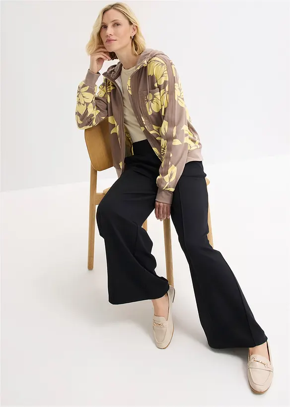 Sweatjacke mit Baumwolle, bonprix