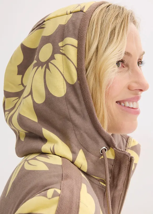 Sweatjacke mit Baumwolle, bonprix