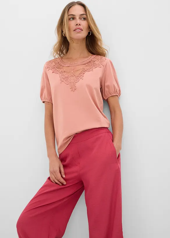 T-shirt en coton extensible, bonprix