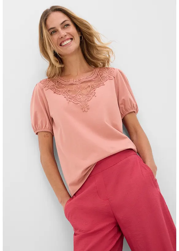 T-shirt en coton extensible, bonprix