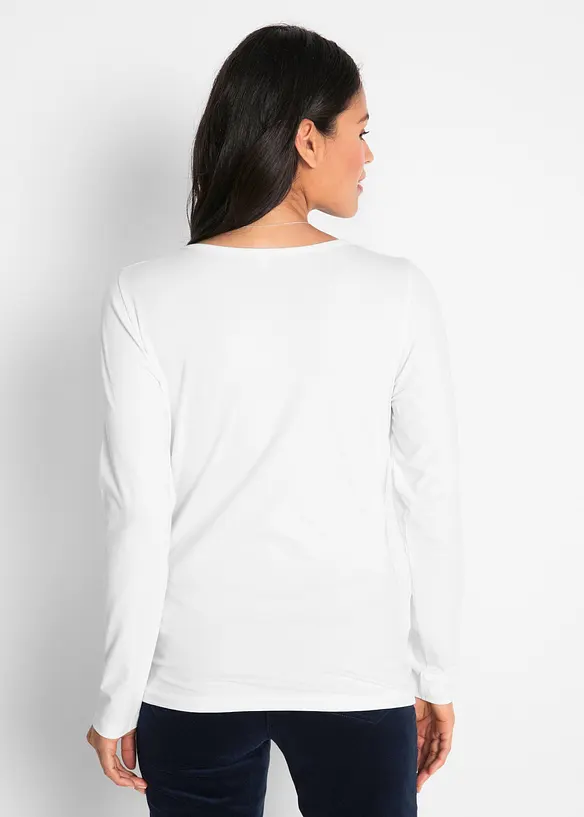 Figurbetontes Langarmshirt, bonprix
