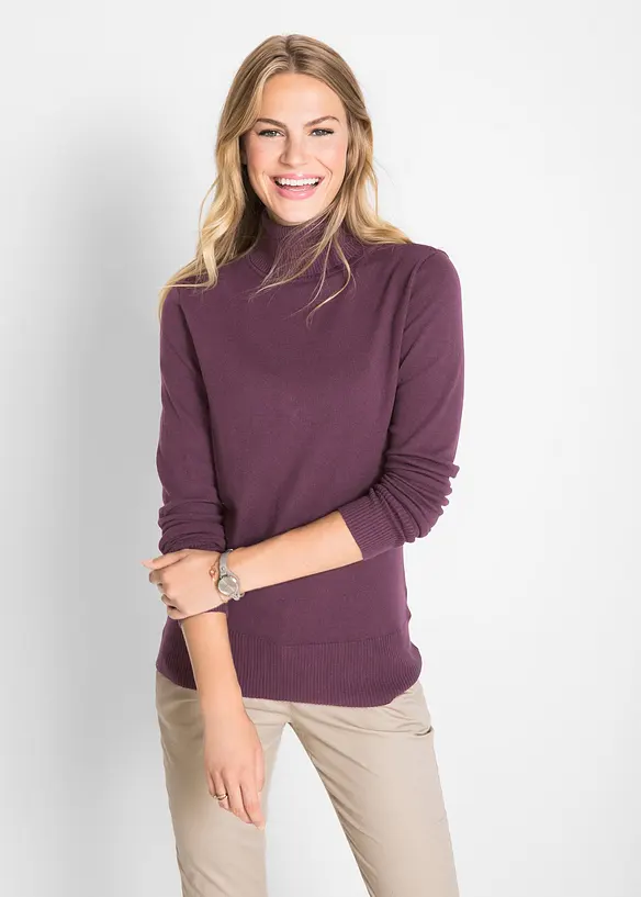 Basic Rollkragenpullover, bonprix