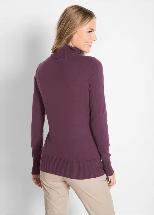 Basic Rollkragenpullover, bonprix