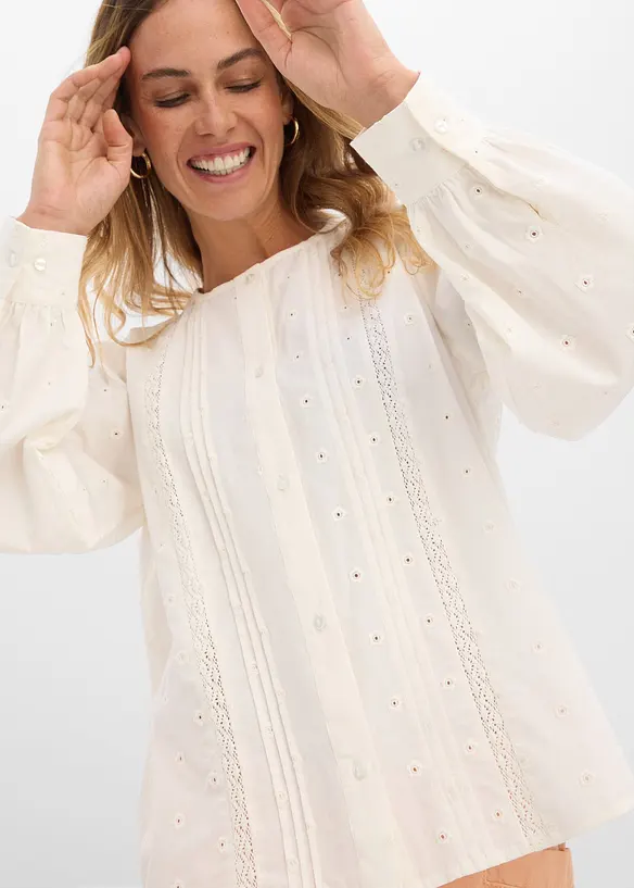 Chemisier en popeline solide, bonprix