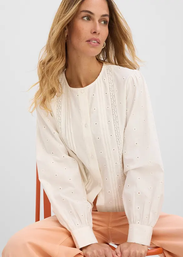 Chemisier en popeline solide, bonprix