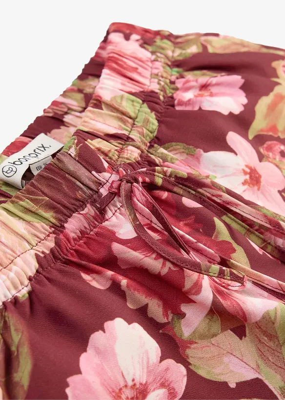 Pantalon large &agrave; pinces, bonprix