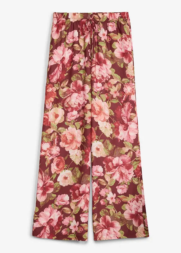 Pantalon large &agrave; pinces, bonprix