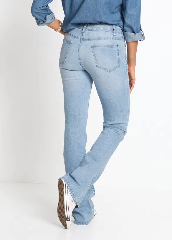 Bootcut Jeans Mid Waist, Komfort-Stretch, bonprix