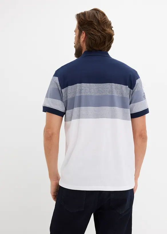 Jersey Poloshirt, Kurzarm aus reiner Bio-Baumwolle, bonprix