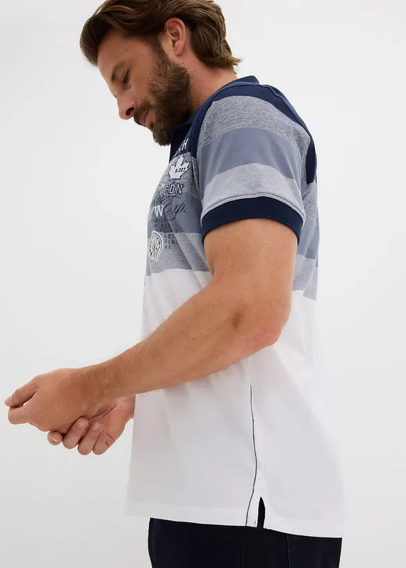 Jersey Poloshirt, Kurzarm aus reiner Bio-Baumwolle, bonprix