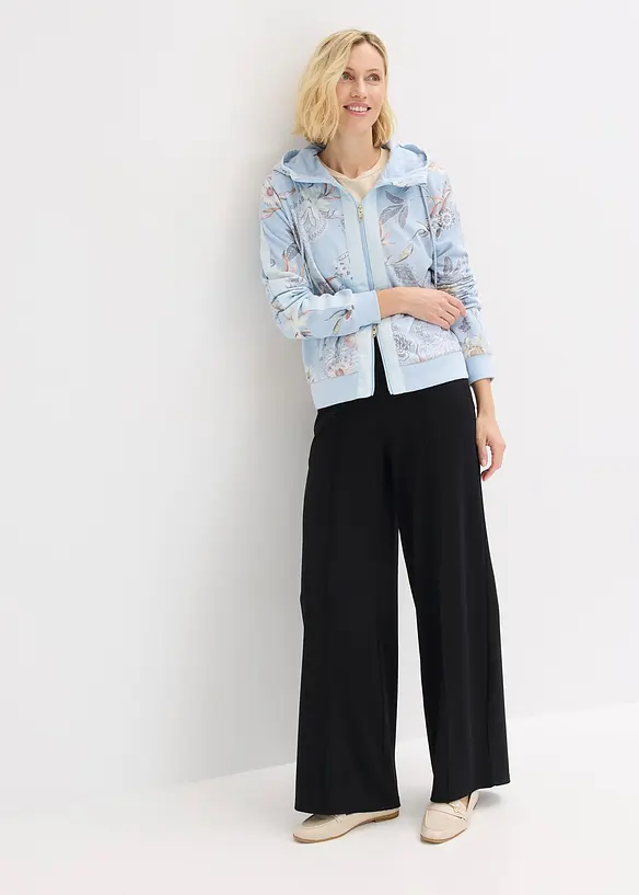 Sweat zipp&eacute; &agrave; imprim&eacute;, bonprix