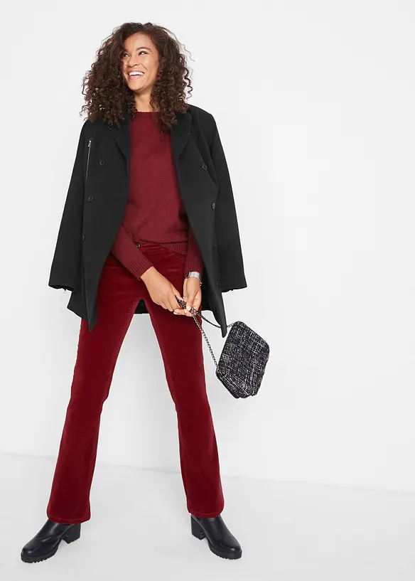 Stretch-Cordhose, Bootcut, bonprix