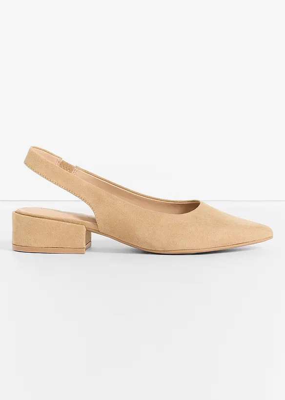 Escarpins slingback &agrave; talon plat, bonprix