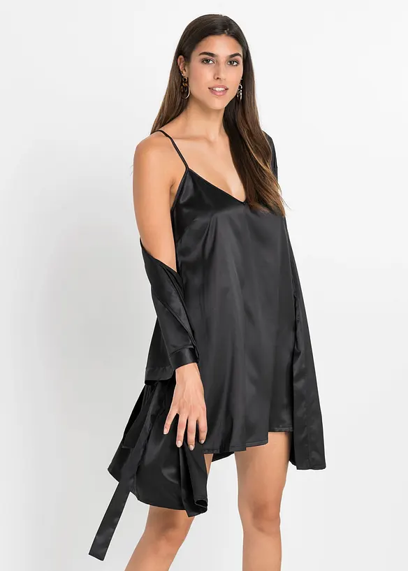 Morgenmantel-Set: Kimono + Neglig&eacute; (2-tlg.Set), bonprix