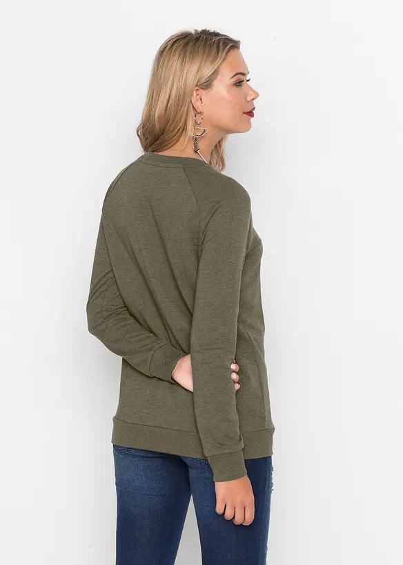 Sweatshirt aus Baumwoll-Mix, bonprix
