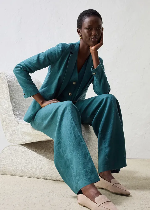 Pantalon en lin, bonprix