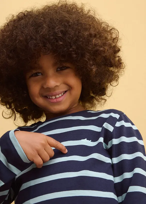 Langarmshirt aus reiner Bio-Baumwolle (2er Pack), bonprix