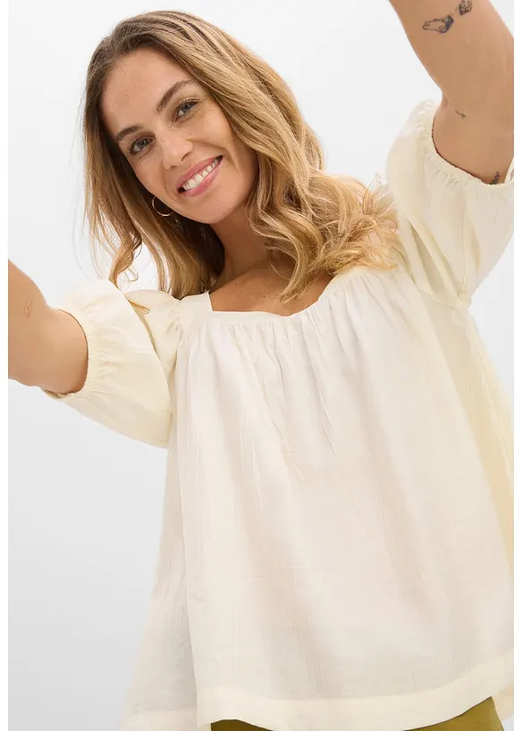 Blouse &agrave; effet froiss&eacute;, bonprix