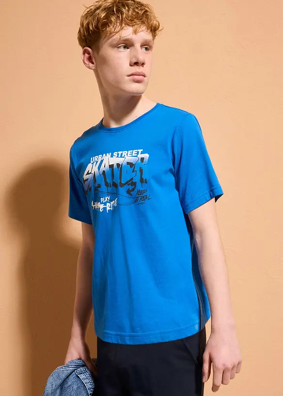Lot de 3 T-shirts 100% coton, bonprix