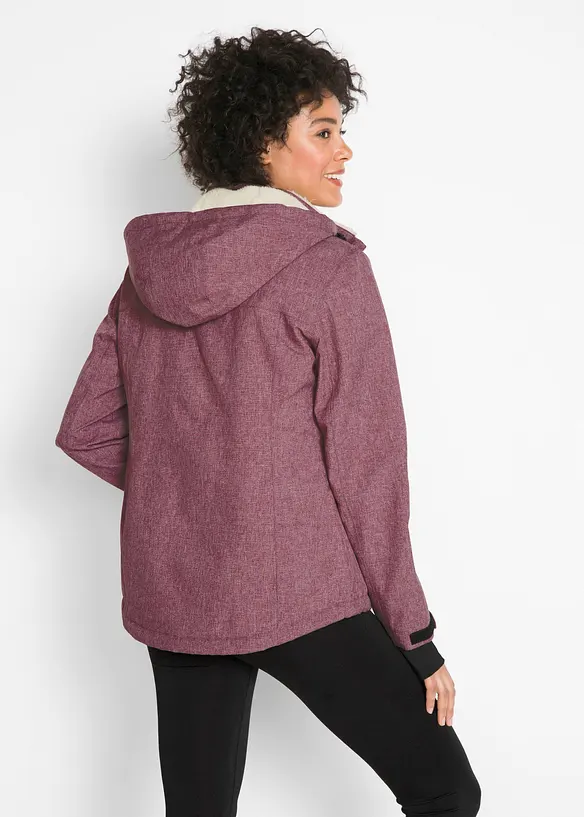 Veste outdoor fonctionnelle avec int&eacute;rieur polaire peluche, imperm&eacute;able, bonprix